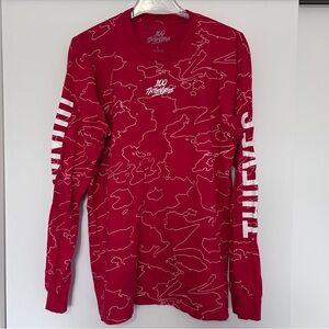 100 Thieves Red Long Sleeve Tee
